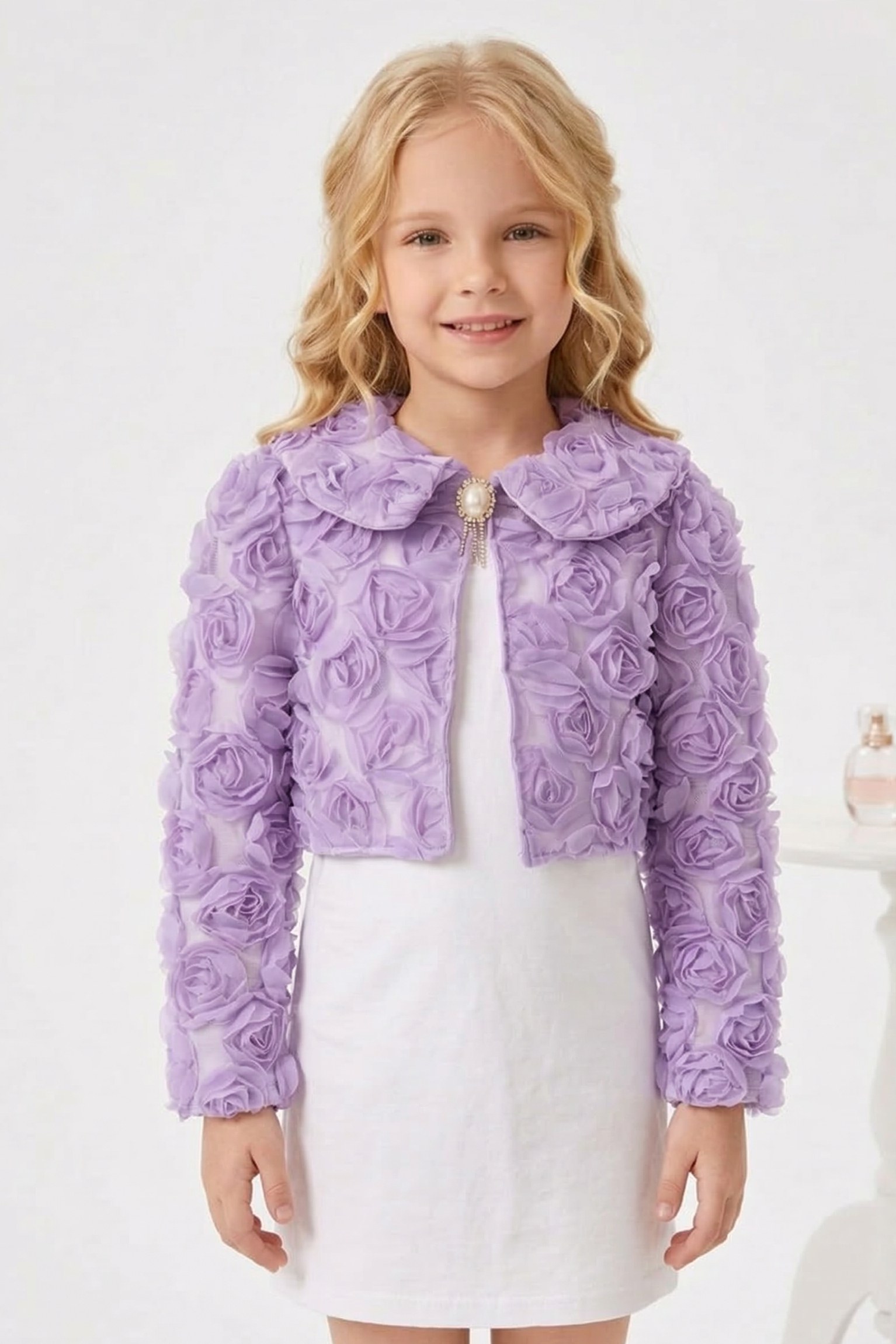 Luvia Lase Detay Kız Çocuk Bolero — LİLA