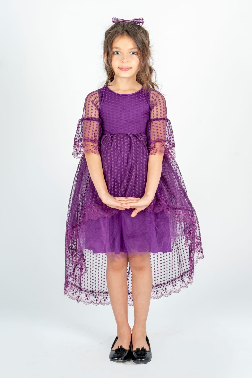 Kuyruklu Model Kız Çocuk Dantel Elbise — MÜRDÜM