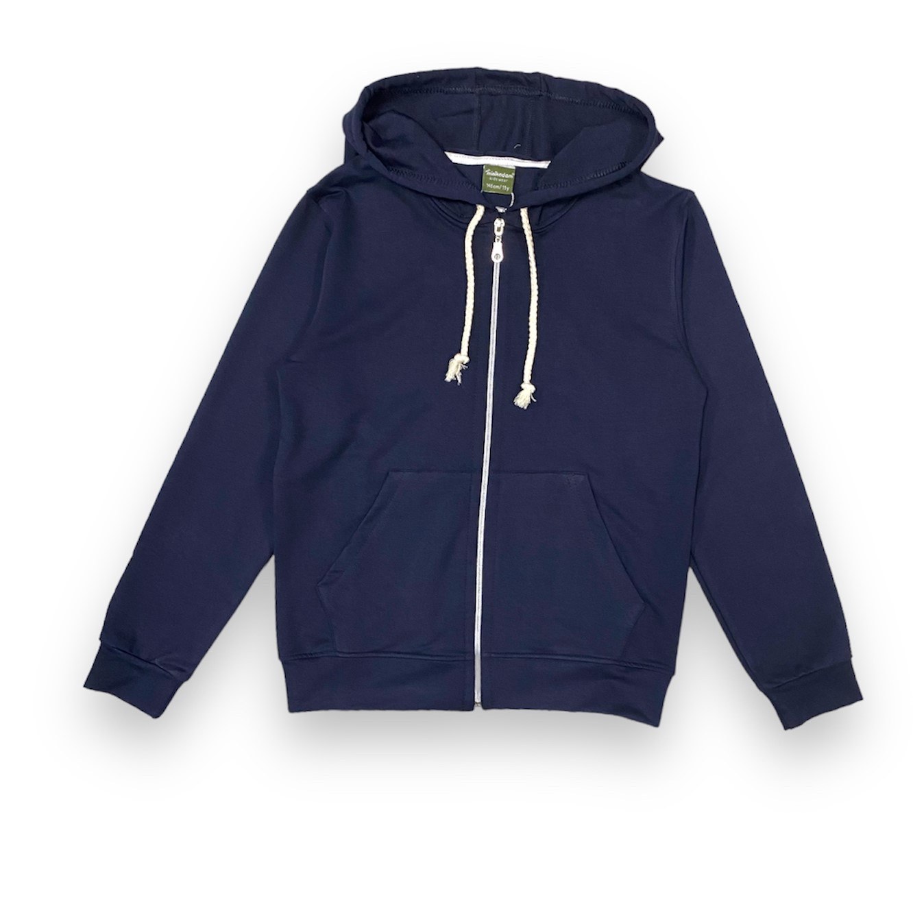 Çocuk İkiiplik Mevsimlik Fermuarlı Kapüşonlu Sweatshirt — LACİVERT