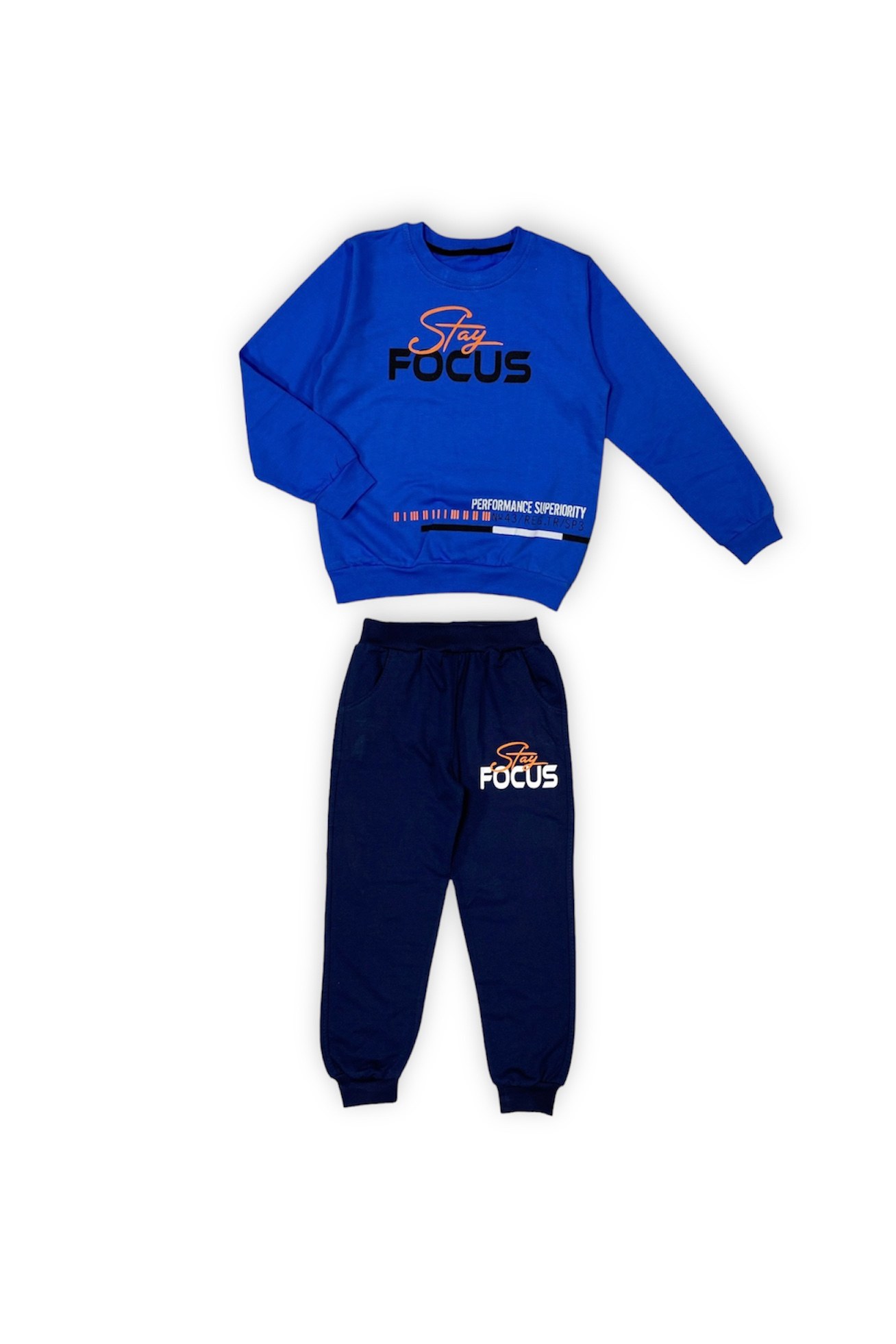 İkiiplik Unisex Çocuk Eşofman Takım — KOYU MAVİ