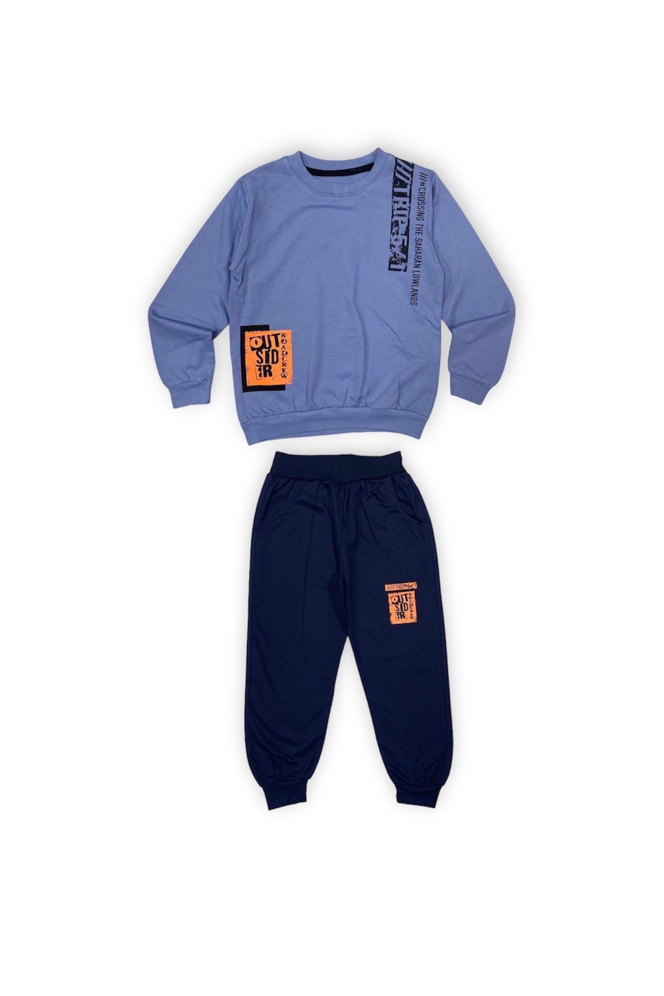 İkiiplik Unisex Çocuk Eşofman Takım — MAVİ