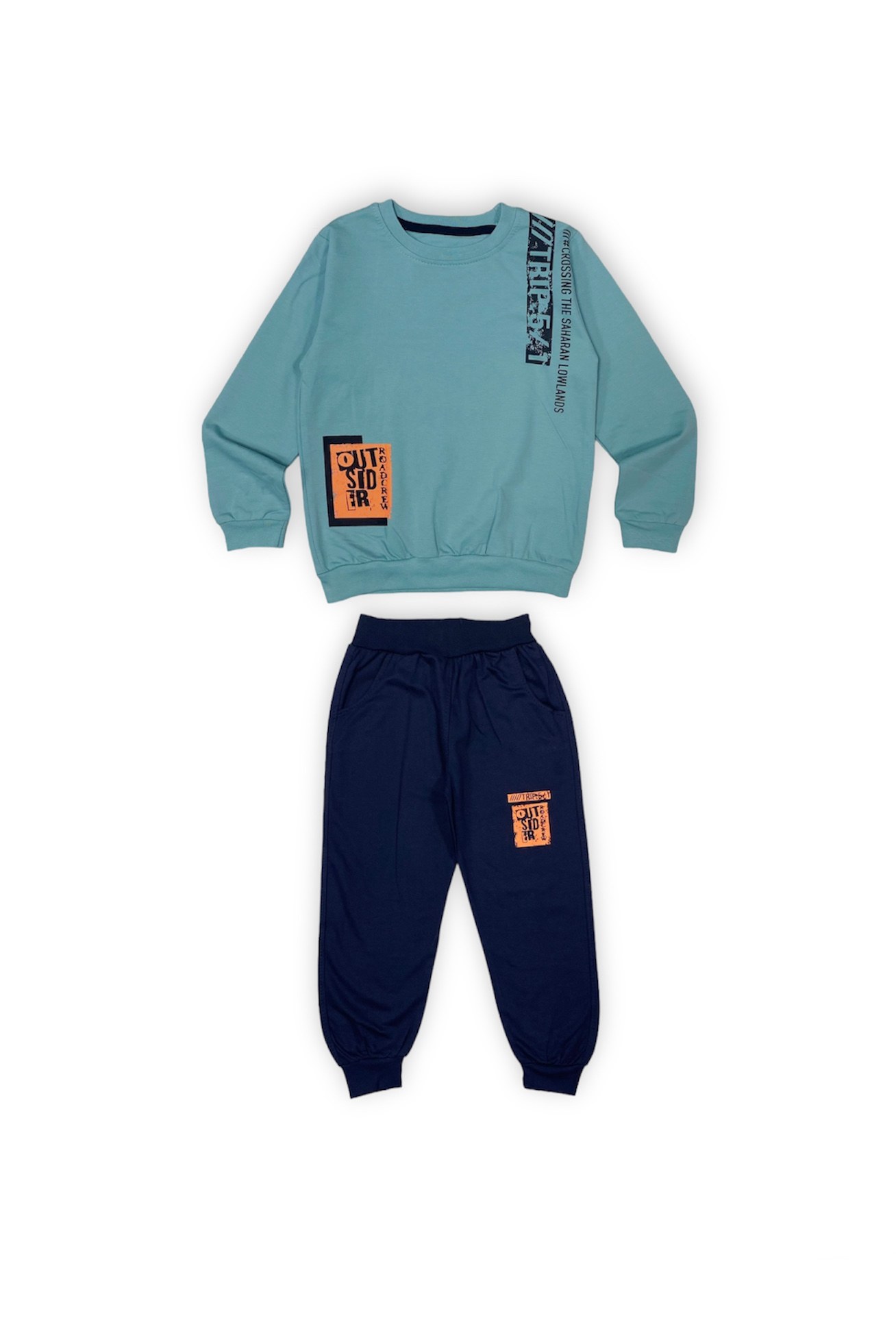 İkiiplik Unisex Çocuk Eşofman Takım — YEŞİL