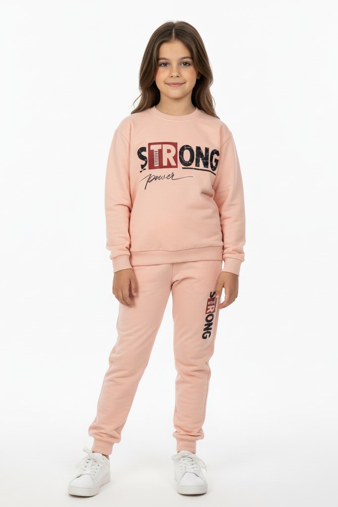 Strong Motif Kız Çocuk Eşofman — SOMON